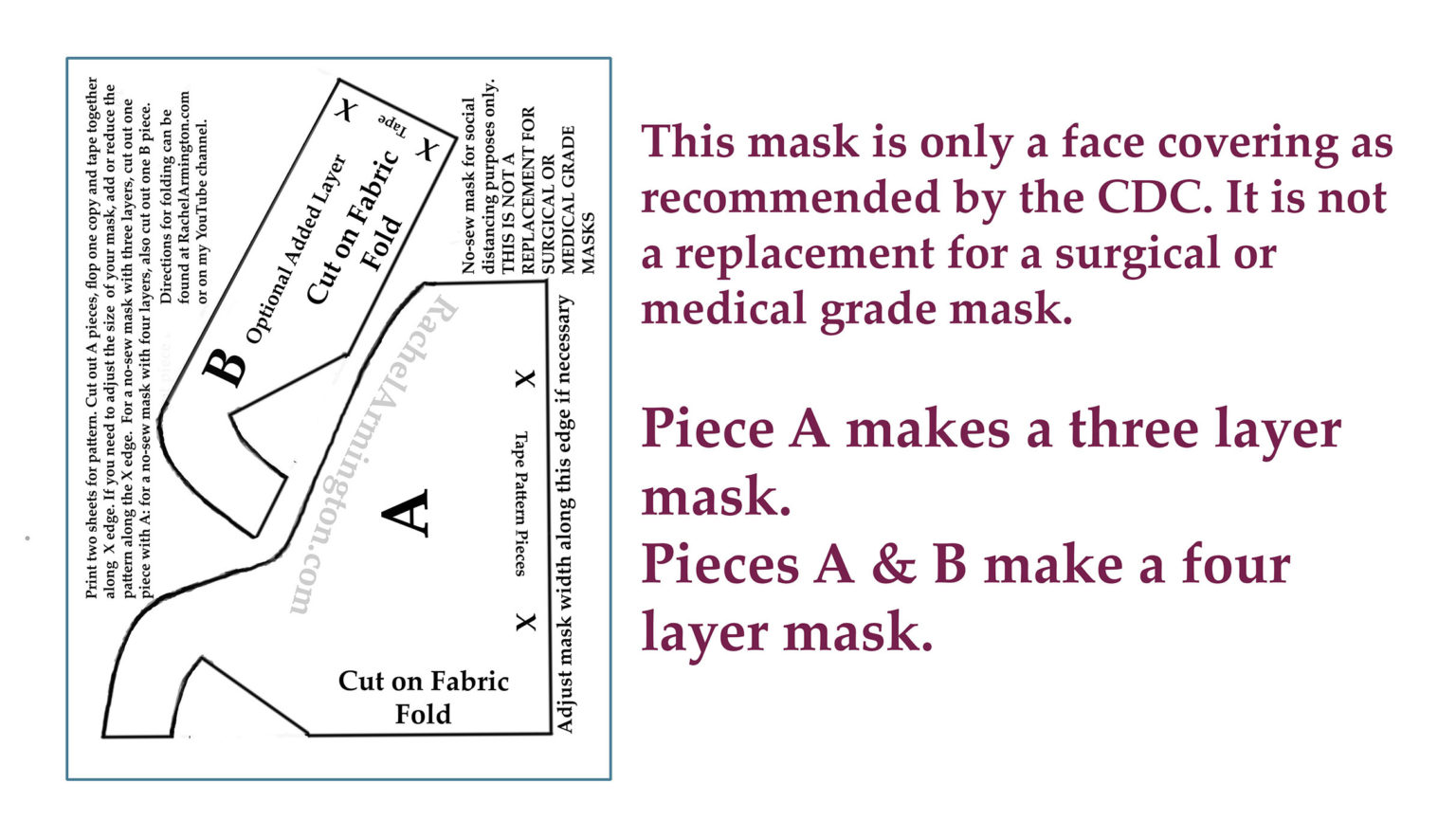 Five Minute No Sew T Shirt Mask