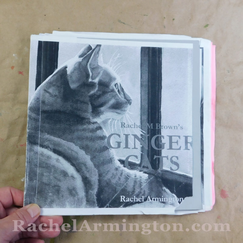 Book dummy for Ginger Cats by Rachel Armington.